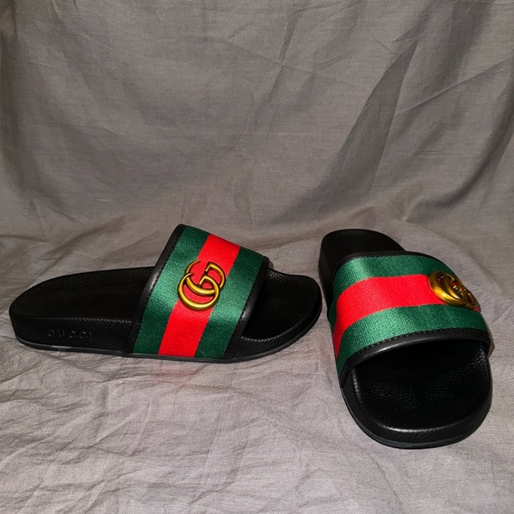 Striped sandals - double G - brand new! - Picture 2 of 12